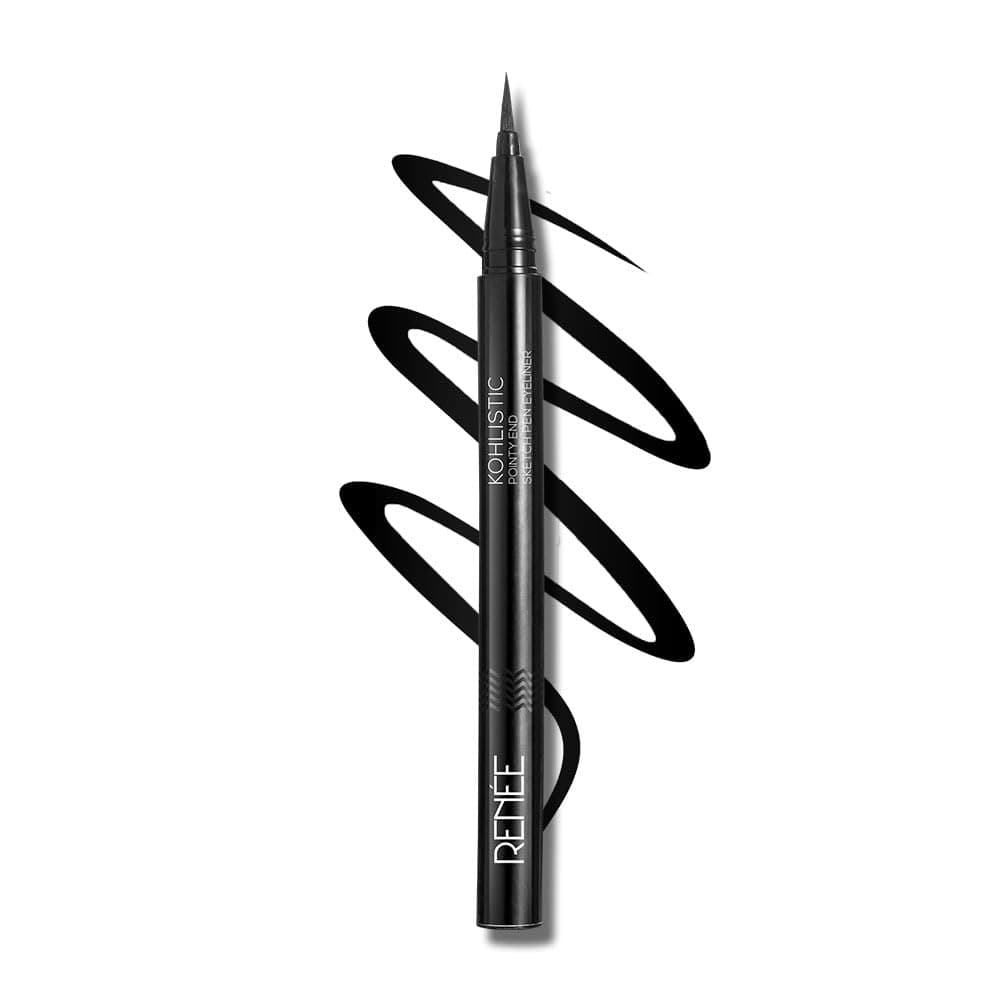 Pointy End Sketch Pen Smudge Proof Eyeliner - Matte Finish, Light Weight, Water Resistant, Long Stay Highly Pigmented with One Stroke Application Formula - Black