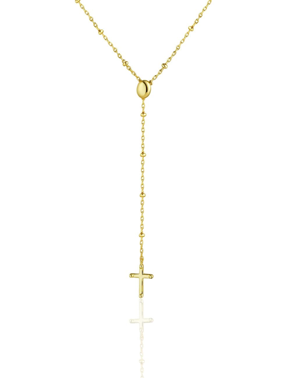 14k Gold/Silver Cross Necklace，Dainty Infinity Circle Cross Pendant Religious Necklace，Jewelry Gifts for Girls Women Birthday Mothers Day