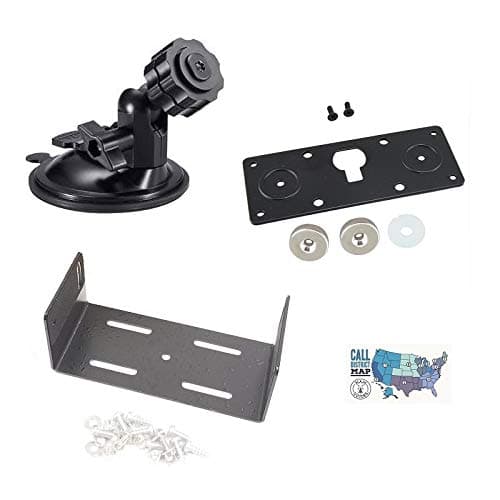 Icom IC-2730A Accessory Bundle - 4 Items - Includes Face Plate Mounting Bracket with Suction Cup Mounting Base, Radio Body Mounting Bracket and Ham Guides TM Quick Reference Card