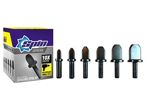 SSPIN300 Swaging Tool Drill Bit Set With 1/4 3/8 1/2 5/8 3/4 7/8 Bits by Migrare