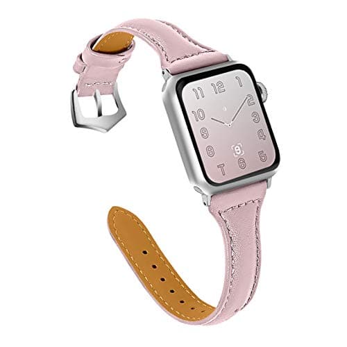 OULUCCI Compatible Apple Watch Band 38mm 40mm 41mm 42mm 44mm 45mm,Top Grain Leather Band Replacement Strap for iWatch Series 8 Series 7 Series 6, SE, Series 5, Series 4,Series 3,Series 2,Series 1