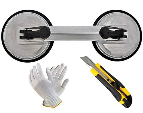Digital Craft Aluminum Suction Cup Dent Remover with Double Sucker Puller Lifter for Car, Glass & Tiles | Includes Free Wire Stripper & Knife Cutter