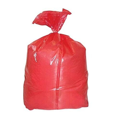 Case of 200 | RED Laundry Bags | Large 65cm x 45cm | with Soluble Dissolving Strip | Pasha81 Ltd