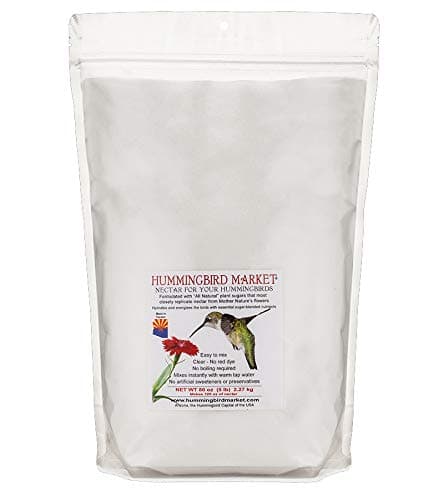 Hummingbird Nectar - All Natural Powder - Hydrating & Energizing, 5 lbs/80 oz. Makes 320 ozs