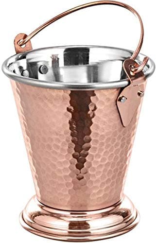 CROCKERY WALA AND COMPANY Copper Bucket Balti - 300 ml, Copper