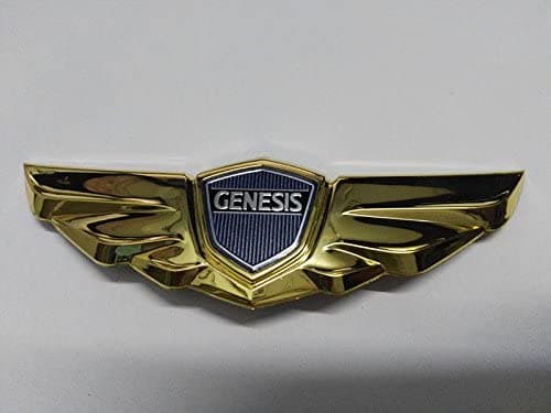 Minigo Custimzed GENESIS REAR TRUNK TAILGATE EMBLEM BADGE CHROME 2009-2014 For HYUNDAI GENESIS (Gold)