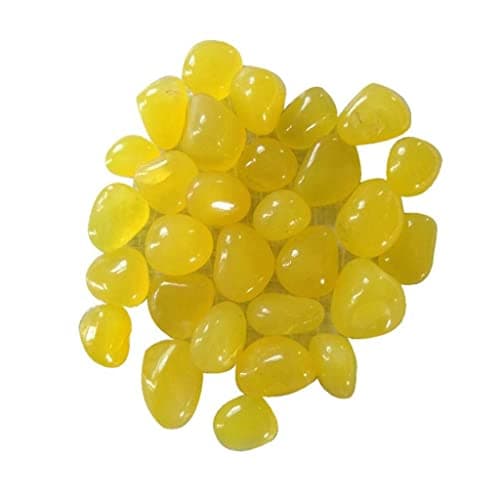 OhhSome [25KG] Yellow Pebbles/Stones for hydroponics/Home Garden/Indoor Plants