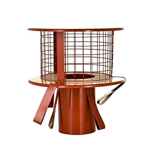 StoveMaestroTerracotta Pot Hanging Chimney Cowl For 5 Inch Flexible Flue