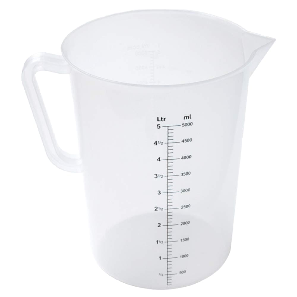 Polypropylene Measuring Jug ,Clear ,5 Litre ,86521