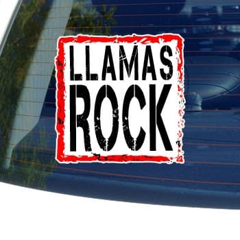Graphics and More Llamas Rock - Window Bumper Laptop Sticker