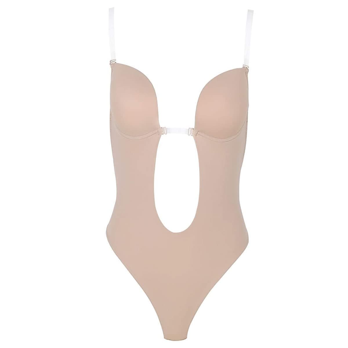 Backless Women Body Shapers BodySuit Clear Strap Party Dress Invisible bras