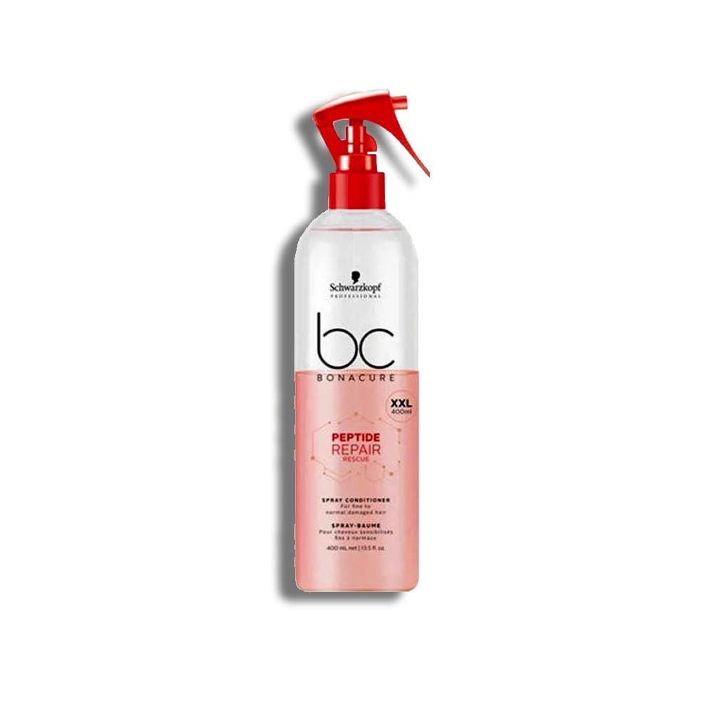 Schwarzkopf BC Bonacure Peptide Repair Rescue Spray Conditioner for Fine to Normal Damaged Hair, 400ml/13.5oz