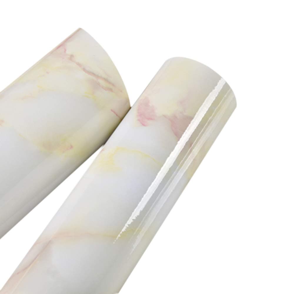 CH-H22876-10-7 Marble Pattern Water-resistant Removable Self Adhesive Peel & Stick PVC Wall Stickers (10m)