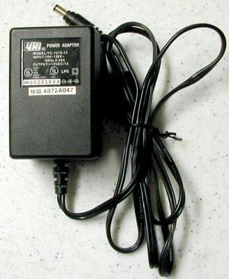 ac adapter fits many scanners like Mustek 96p, 600p, 12000p, A3, EPP Flatbed scanner yc-1015-15