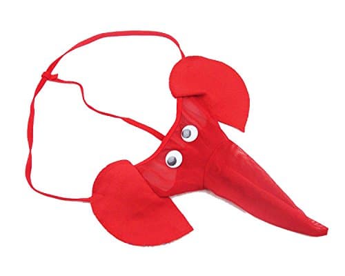 Shopluvonline Men's Blended Thongs (Pack of 1) (SLOMT003_Red_Free Size)