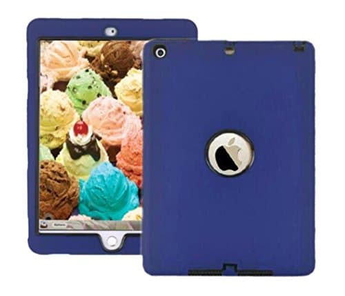 2017 ipad case Fit For New iPad 9.7 inch 2017 released Model MPGW2LL/A , MPGT2LL/A , MP252LL/A , MP242LL/A , MPGA2LL/A , MP2F2LL/A , A1823 ，A1822 Blue Black