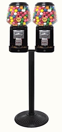 LYPC RED Ultra Classic Double Candy Gumball Machine w/Secure Cash Box