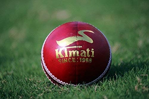 Kimati Leather Cricket Ball for Professionals (5.5oz, (Dimpy))
