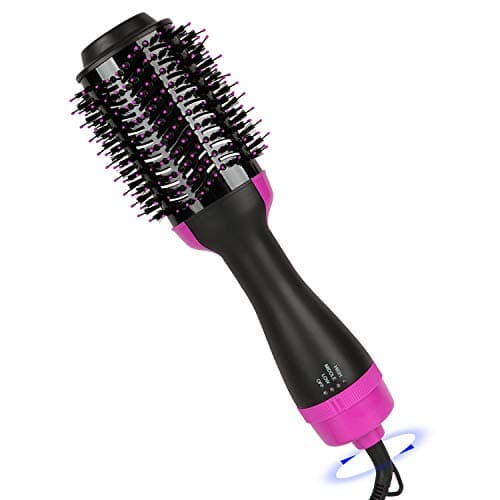 One Step Hair Dryer and Volumizer Styler Brush,Black