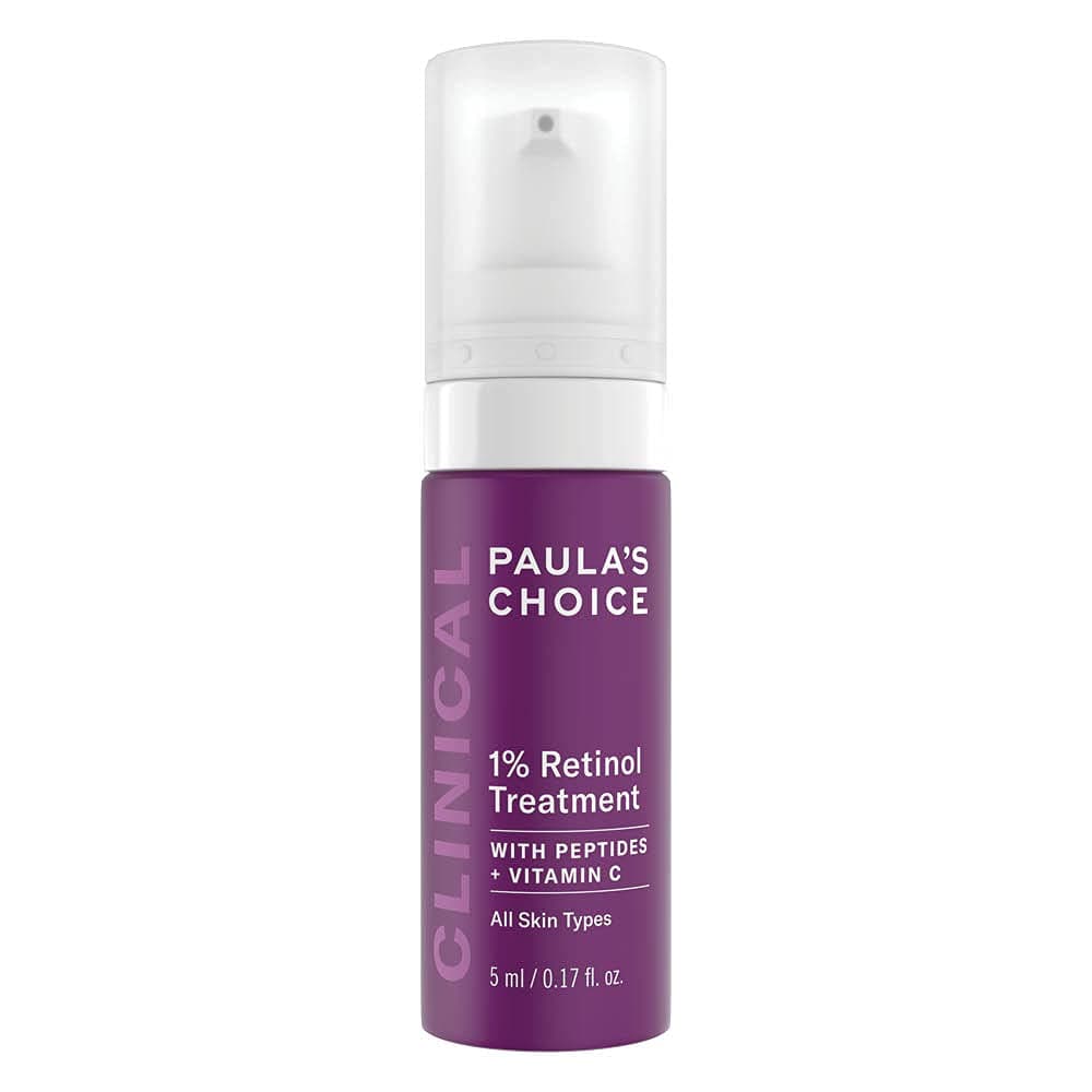 – Paula's Choice CLINICAL 1% Retinol Treatment - Anti Aging & Skin Firming Serum for Face - Fights Wrinkles - with Vitamin C & Peptides - All Skin Types - 5 ml