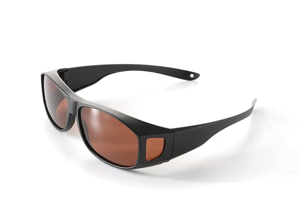 SomniLight Polarized FL-41 Light Sensitivity Glasses for Florescent Light Sensitivity, Photophobia, and Migraines (fit-over style, Outdoor)