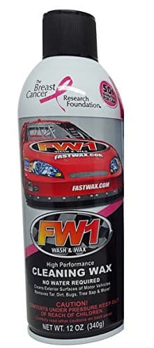 Waterless Wash & Wax Polish with Carnauba (12oz) by Fast Wax (3 cans)