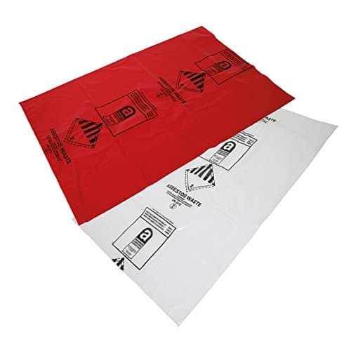 Asbestos Disposal Bag Set - Red inner bag (500 Guage) - 610mm x 914mm / Clear Outer Bag (300 Guage) - 660mm x 965mm (1)