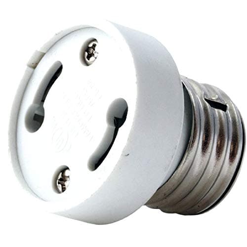 YI Lighting (Pack of 5) E26/E27 to GU24 Adapter Converter - E26/E27 Edison Screw to GU24 Bayonet Base Bulb Socket