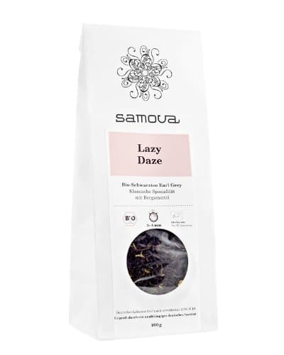 Samova Lazy Daze Refill – Organic Black Tea Earl Grey 100g, 100 g