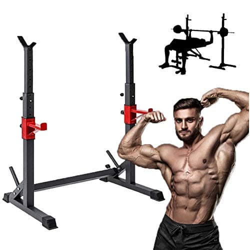 Squat Rack, Adjustable Fitness Barbell Squat Rack, Maximum Load 250 kg, Household Bench Press Stand, Sturdy Durable, Power Workout Equipment,B Style