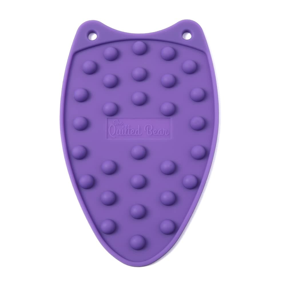 Mini Iron Rest - Mini Silicone Heat Resistant Iron Pads for General Crafts or Quilting Use with Four Mats Available (Purple)