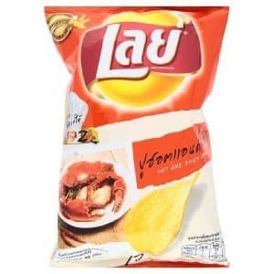 Lays Potato Chips Hot and Spicy Crab Only in Thailand