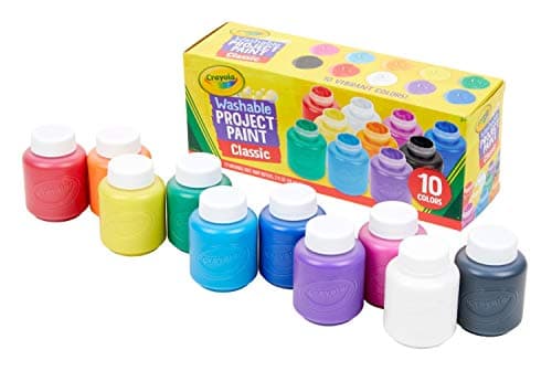 Washable Kid's Paint, Assorted Colors, Pack of 10
