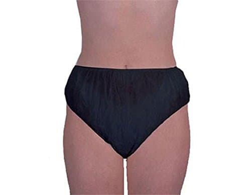 PROFESSIONAL SPA ESSENTIALS DISPOSABLE UNDERWEAR - PANTIES BLACK (PACK OF 100)