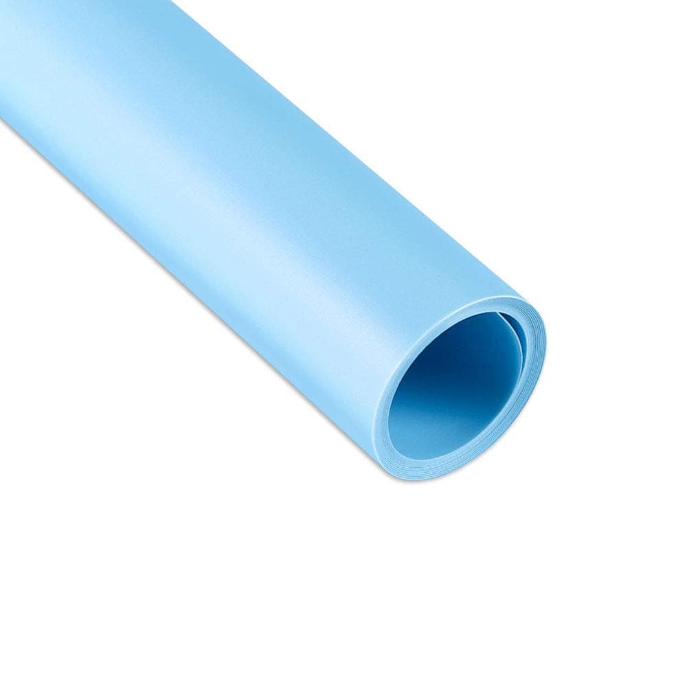Photography PVC Backdrop Background Paper for Photo Video Studio Waterproof (Blue, 70 x 140cm /28 x 55inches)