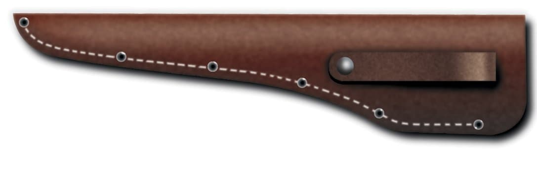 Brown Leather Knife Sheath Accepts 8-Inch blade (30216)