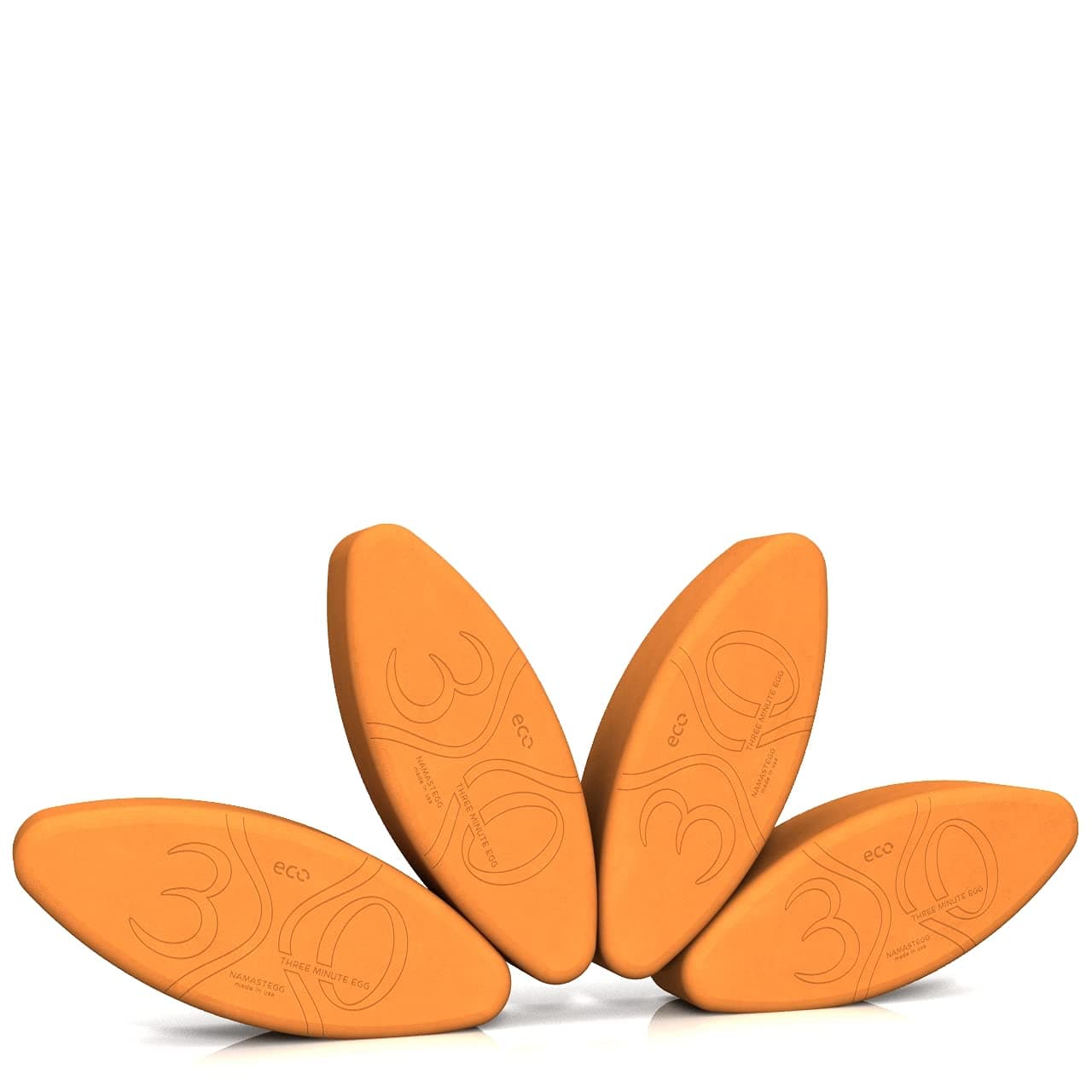 Three Minute Egg Yoga Blocks Packs of 1 to 6 Yoga Eggs - Made in USA