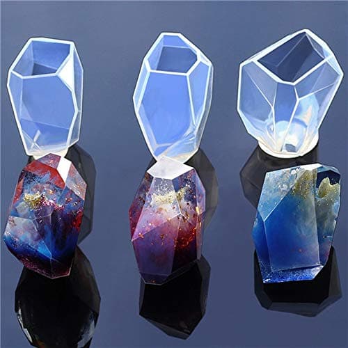 Soap Molds - Soap Molds Crystal Irregular Geometric Jewelry Mold Silicone Resin Ornaments Craft Handmake Making - Moon Bars Grainrain Natural That Baby Crystal Triangle Feet Honeycomb Cutter