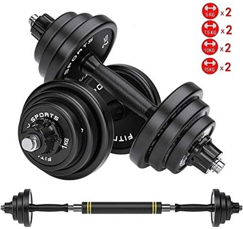 suge Dumbbell Set Gym Bicep Weight Training Abdominal Training Device Removable Gym Barbell Set Empty Dumbbell Shell Weight Dumbbell 15KG, 20KG, 30KG