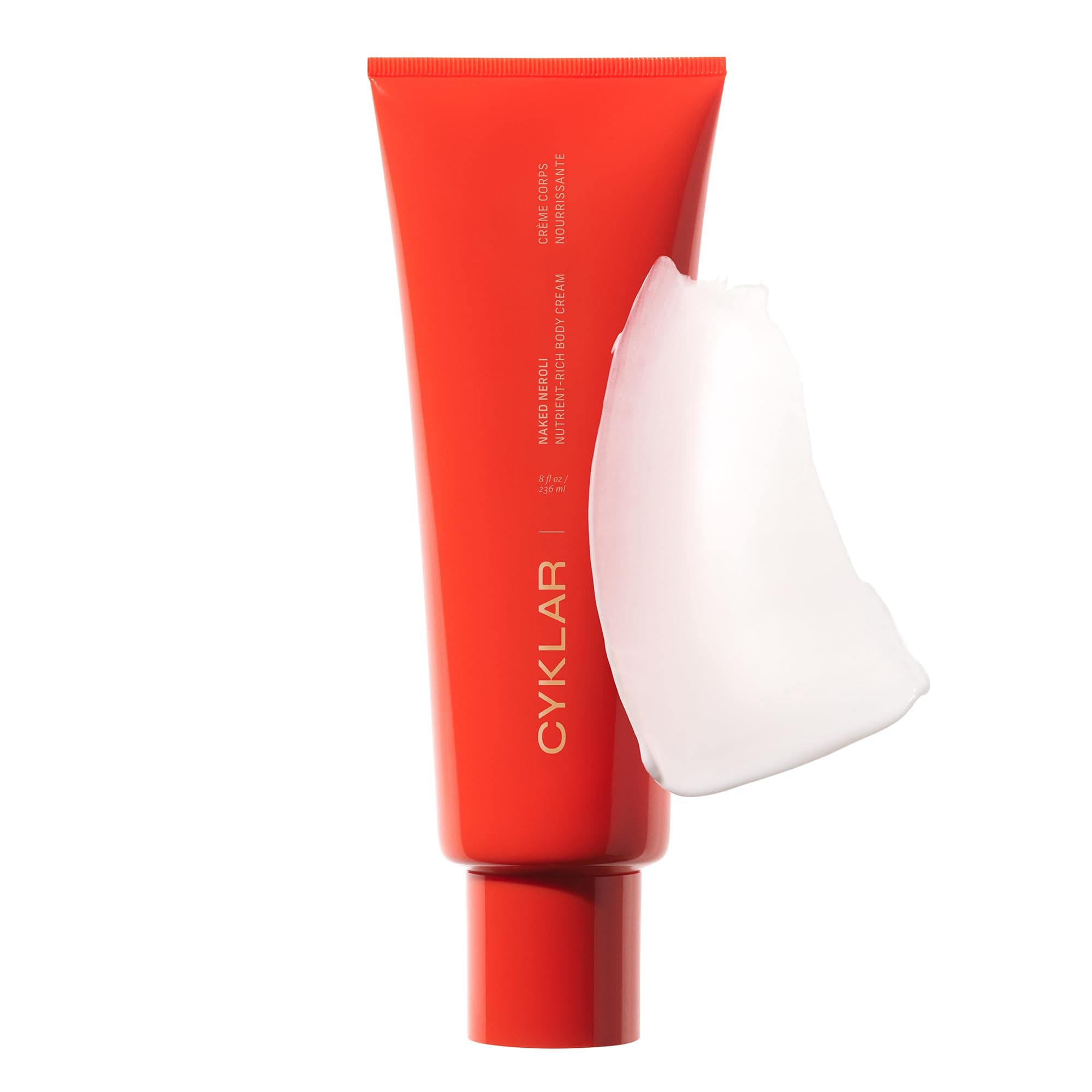 CYKLAR Nutrient Rich Body Cream. Naked Neroli Nourishing Moisturizer with Niacinamide and Banana Flower Extract. Deep Hydration, Thick Body Lotion, Dry Skin Cream for Women and Men, 8 Fl Oz