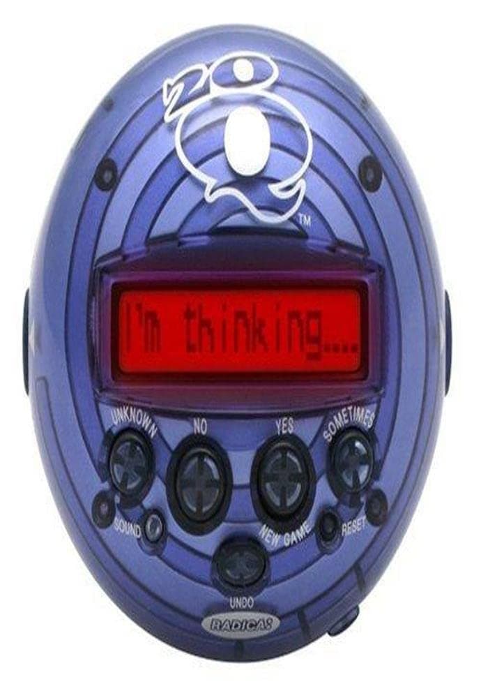Mattel Radica 20Q Artificial Intelligence Game - Colors may vary since the item may come in 3