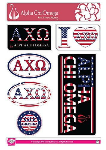 Alpha Chi Omega - Sticker Sheet - American Theme