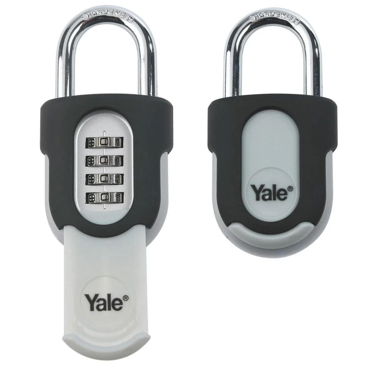 Yale Y879/55/130/1 Combination Padlock with Protective Cover, 50mm, pack of 1, suitable for gates and garages