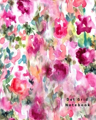 Dot Grid Notebook: 110 Dot Grid pages (Floral) Paperback – February 2, 2017