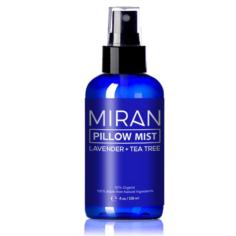 MIRAN Lavender Pillow Mist | Lavender & Green Tea Aromatherapy Pillow & Room Spray | Calming Natural Sleep Mist with Pure Essential Oils | Safe on Linen Sheets | by Miran Blankets
