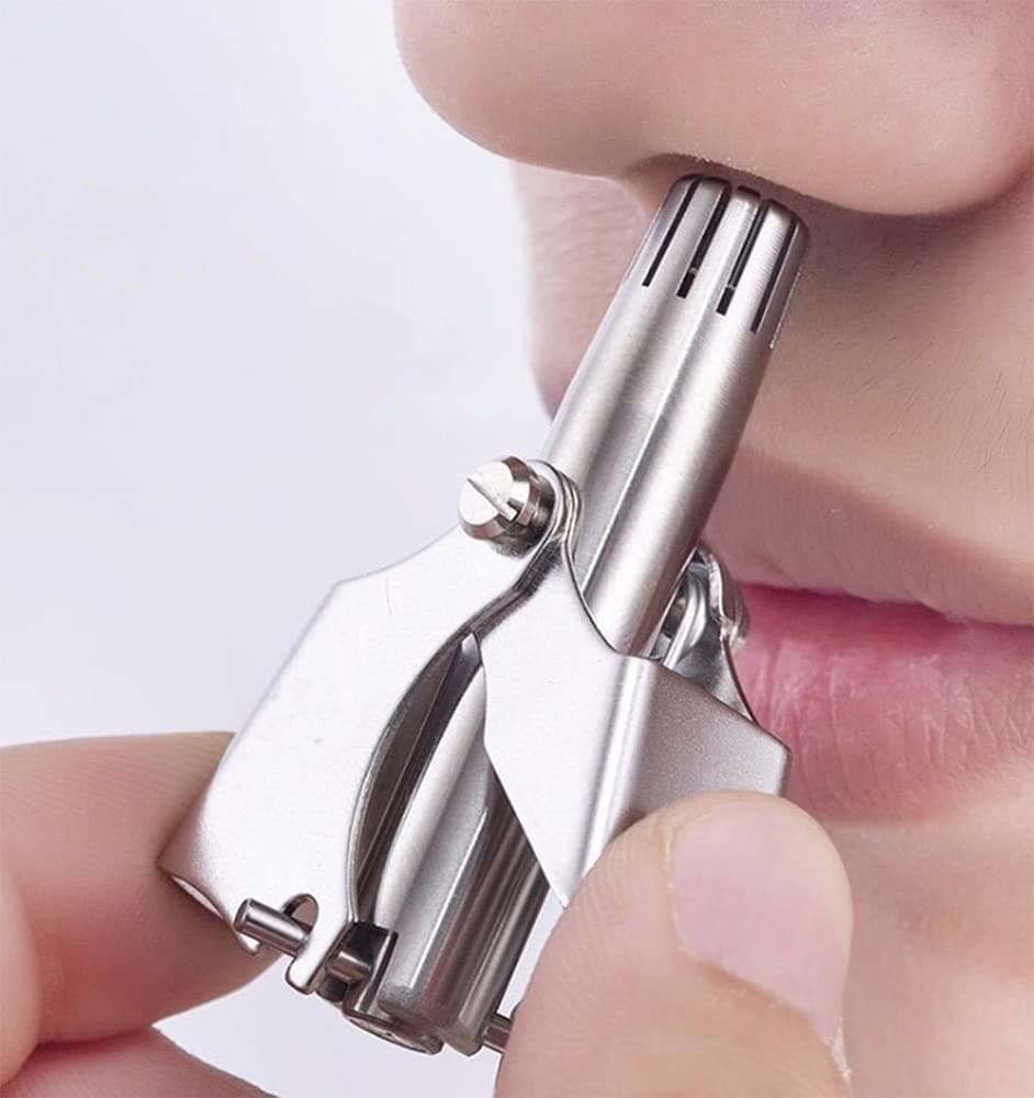 1 PCS Stainless Steel Nose Hair Trimmer Man Manual Nose Hair Trimmer Nose Hair Scissors Shaving Nose Hair Knife