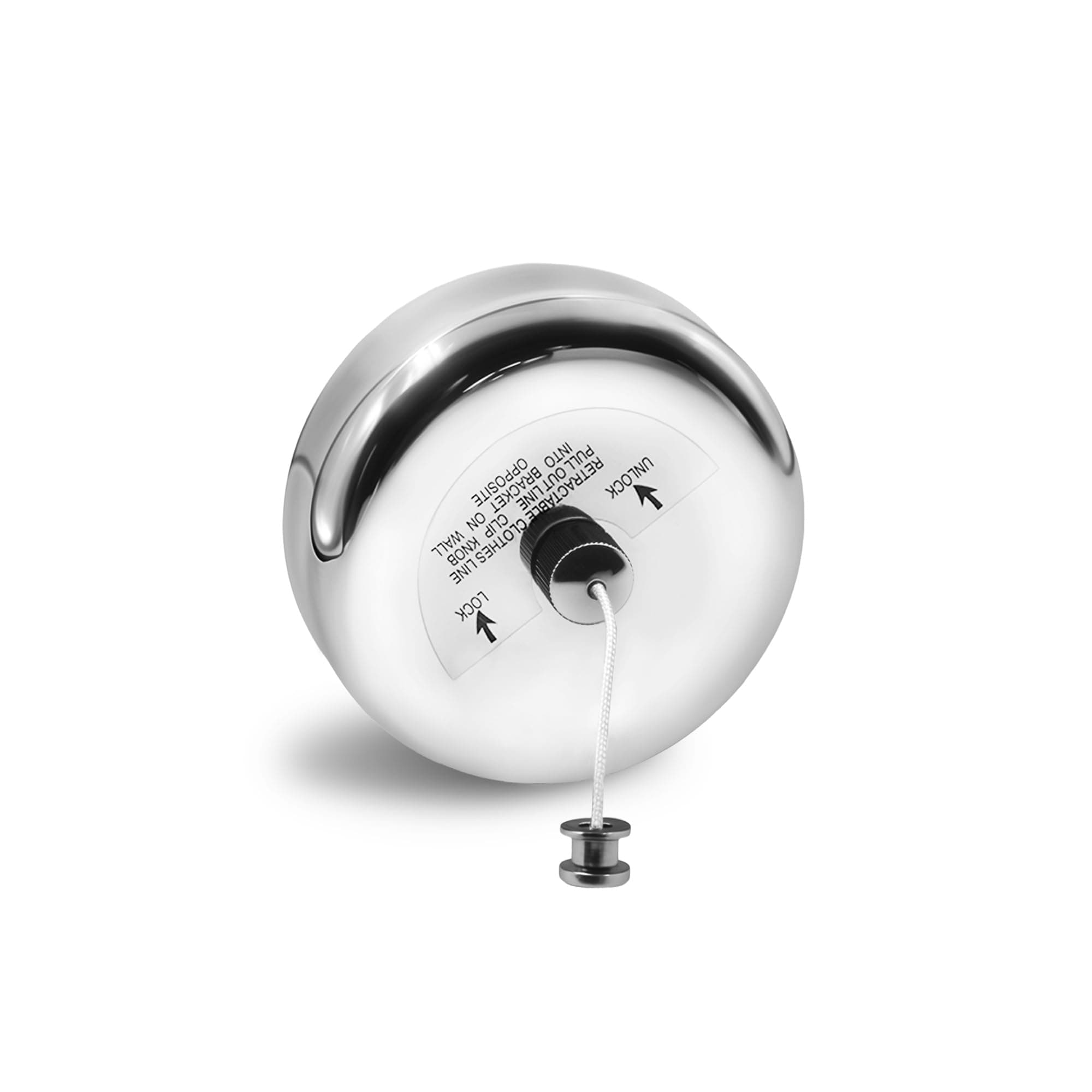 Retractable Washing Line SUS304 Wash Line Clothes Dryer with Adjustable Rope String Hotel Style Wall Mounted 2.8M/9.2Ft