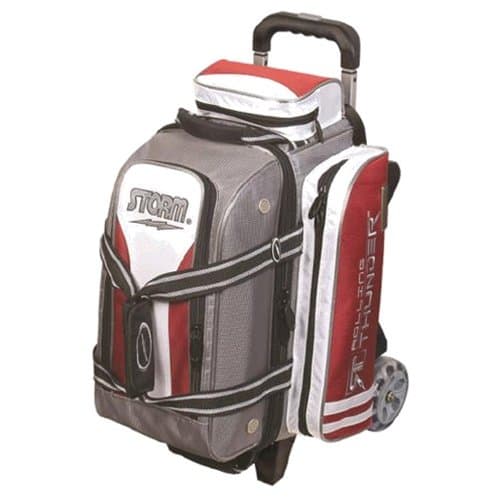2 Ball Rolling Thunder Bowling Bag by Storm- Gray/Red/White
