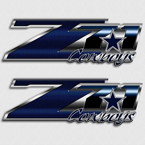 Cowboys Truck Decal Set for Z71 Silverado Football Sticker
