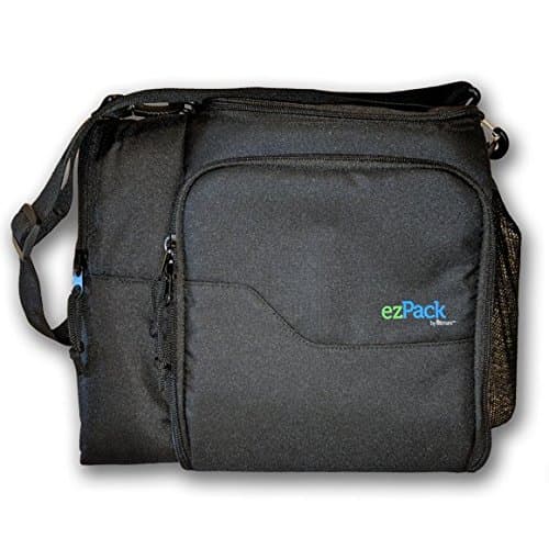 Fitmark ezPack Cooler Bag, Insulated Meal Prep Bag with Portion Control Meal Containers and Reusable Ice Pack